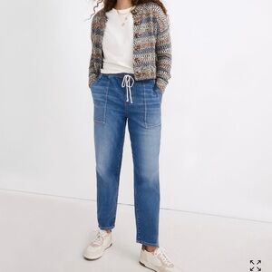 Madewell Pull-On Relaxed Blue Jeans - Size Medium